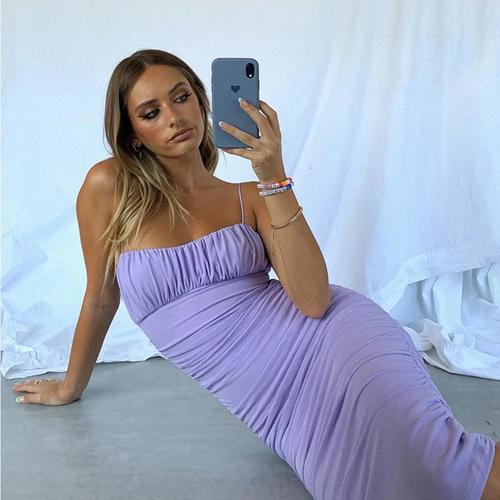 Princess Polly Ruched Midi Dress - Picture 3 of 4